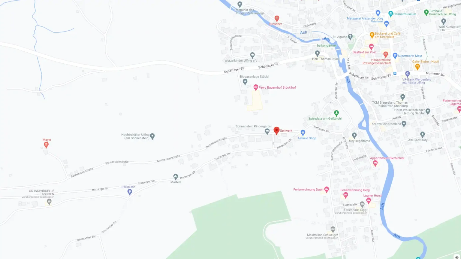 Seitwerk Hotel Uffing am Staffelsee Google Maps Screenshot